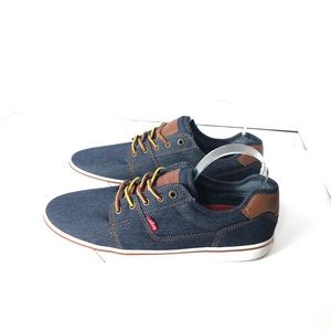 Levi's Strauss Comfort Denim Sneakers Blue  Shoe. Size 11. Classy Rare